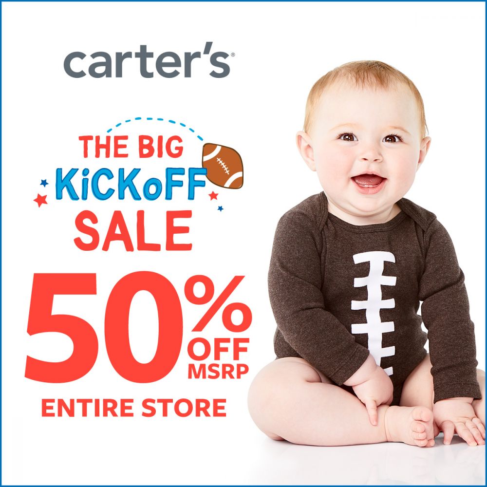 Carter’s The Big Kick Off Sale 50% OFF* Entire Store  