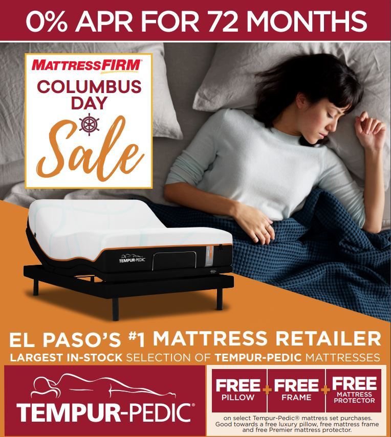 Mattress firm store columbus day sale